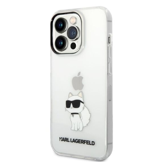 Karl Lagerfeld KLHCP14XHNCHTCT iPhone 14 Pro Max 6.7" transparent hardcase Ikonik Choupette - Apple Cases - Cases - Techbox