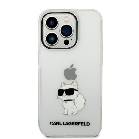 Karl Lagerfeld KLHCP14XHNCHTCT iPhone 14 Pro Max 6.7" transparent hardcase Ikonik Choupette - Apple Cases - Cases - Techbox