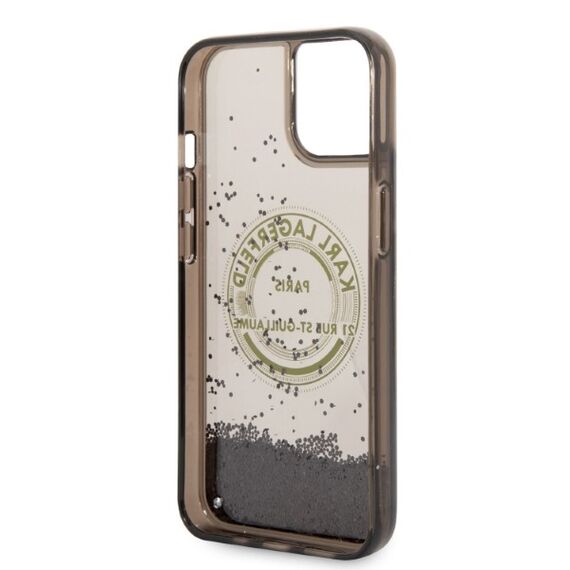 Karl Lagerfeld Liquid Glitter RSG case for iPhone 14 - black - Apple Cases - Cases - Techbox