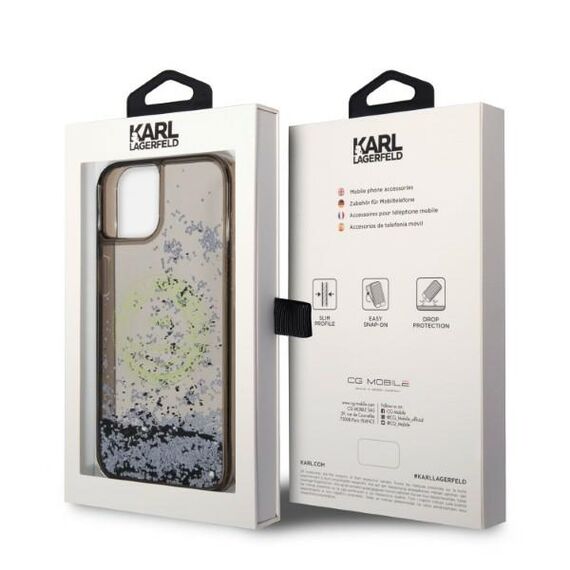 Karl Lagerfeld Liquid Glitter RSG case for iPhone 14 - black - Apple Cases - Cases - Techbox