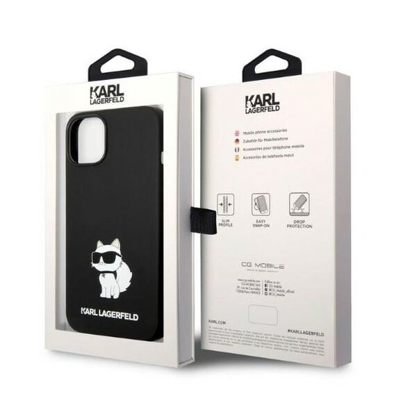 Karl Lagerfeld Silicone Choupette case for iPhone 14 Plus - black | Techbox