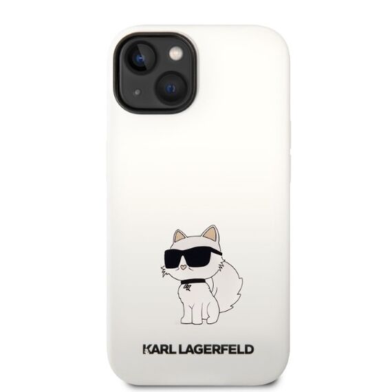 Karl Lagerfeld Silicone Choupette case for iPhone 14 Plus - white | Techbox