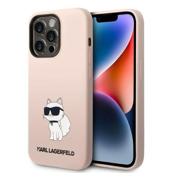 Karl Lagerfeld Silicone Choupette case for iPhone 14 Pro Max - pink - Apple Cases - Cases - Techbox