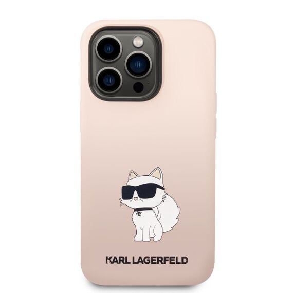 Karl Lagerfeld Silicone Choupette case for iPhone 14 Pro Max - pink - Apple Cases - Cases - Techbox