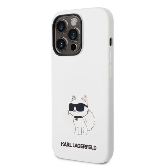 Karl Lagerfeld Silicone Choupette case for iPhone 14 Pro Max - white | Techbox