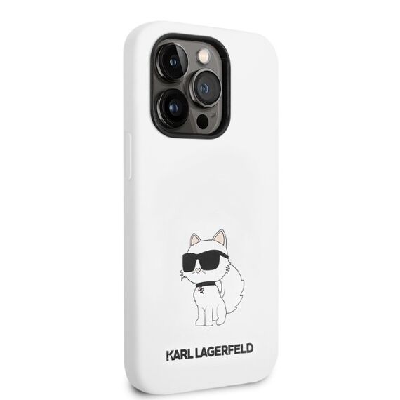 Karl Lagerfeld Silicone Choupette case for iPhone 14 Pro Max - white | Techbox