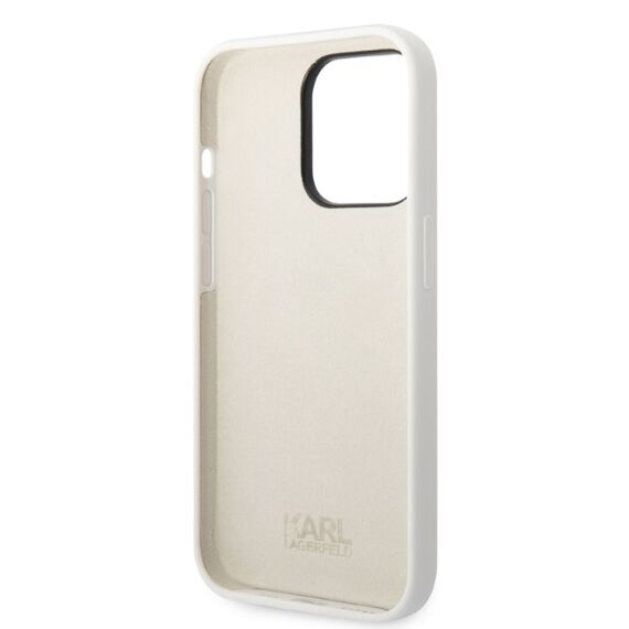 Karl Lagerfeld Silicone Choupette case for iPhone 14 Pro Max - white | Techbox