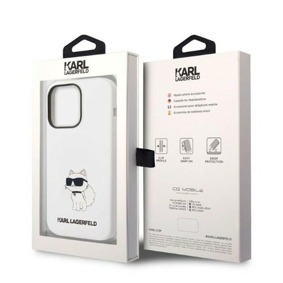 Karl Lagerfeld Silicone Choupette case for iPhone 14 Pro Max - white | Techbox