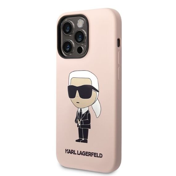 Karl Lagerfeld Silicone Ikonik case for iPhone 14 Pro Max - pink - Apple Cases - Cases - Techbox