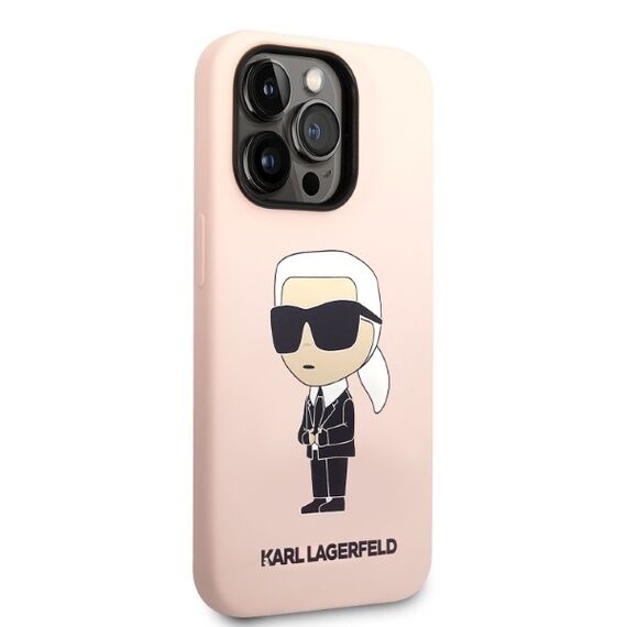 Karl Lagerfeld Silicone Ikonik case for iPhone 14 Pro Max - pink - Apple Cases - Cases - Techbox