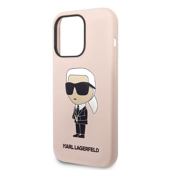 Karl Lagerfeld Silicone Ikonik case for iPhone 14 Pro Max - pink - Apple Cases - Cases - Techbox