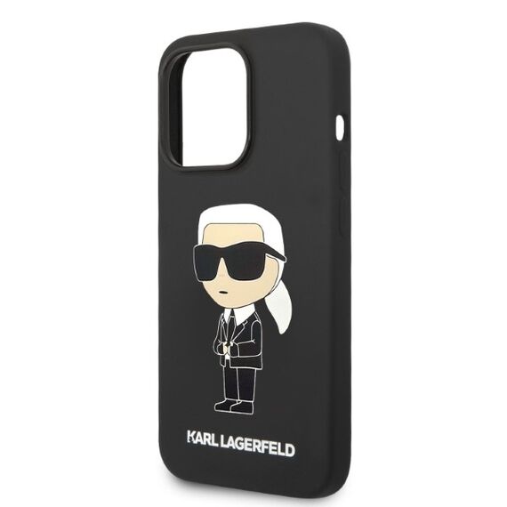 Karl Lagerfeld Silicone Ikonik MagSafe case for iPhone 14 Pro - black - Apple Cases - Cases - Techbox