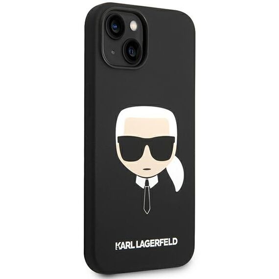 Karl Lagerfeld Silicone Karl's Head MagSafe case for iPhone 14 Plus - black | Techbox