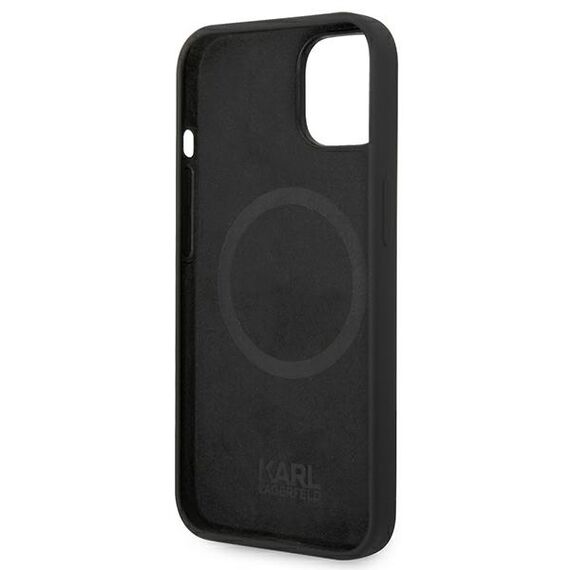 Karl Lagerfeld Silicone Karl's Head MagSafe case for iPhone 14 Plus - black | Techbox