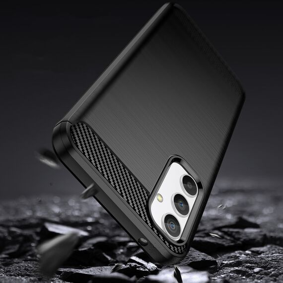 Carbon Case case for Realme 10 Pro flexible silicone carbon cover black | Techbox