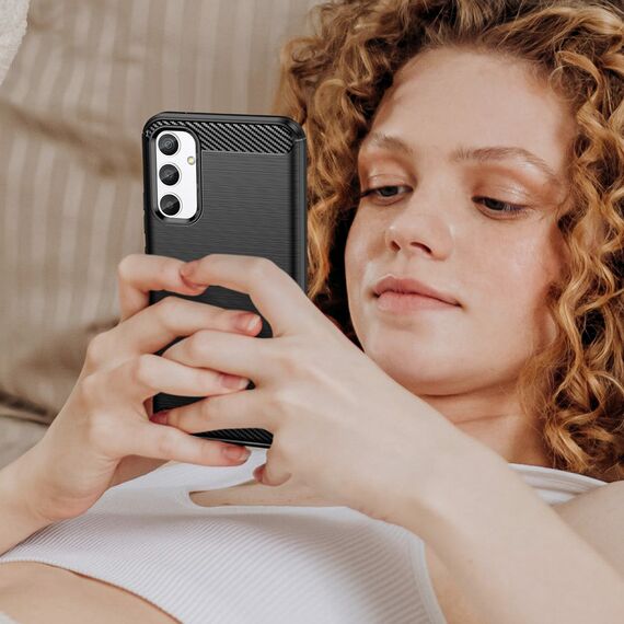 Carbon Case case for Realme 10 Pro flexible silicone carbon cover black | Techbox