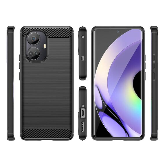 Carbon Case case for Realme 10 Pro+ flexible silicone carbon cover black - Uncategorized Cases (2) - Cases - Techbox