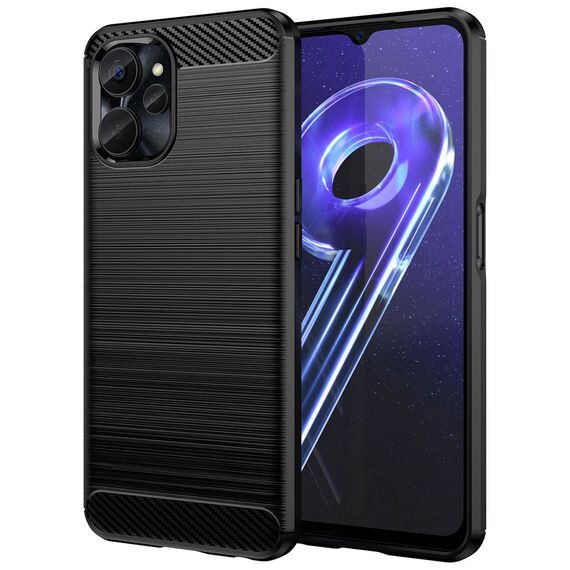 Carbon Case for Realme 10 5G / Realme 9i 5G Flexible Silicone Carbon Cover Black - Uncategorized Cases (2) - Cases - Techbox