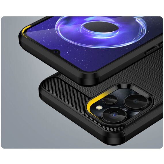 Carbon Case for Realme 10 5G / Realme 9i 5G Flexible Silicone Carbon Cover Black - Uncategorized Cases (2) - Cases - Techbox