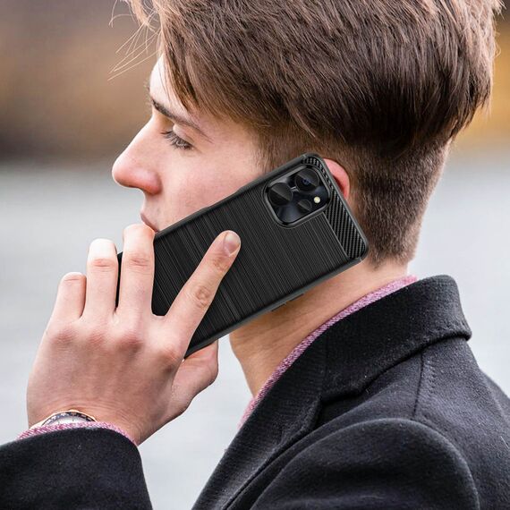 Carbon Case for Realme 10 5G / Realme 9i 5G Flexible Silicone Carbon Cover Black - Uncategorized Cases (2) - Cases - Techbox