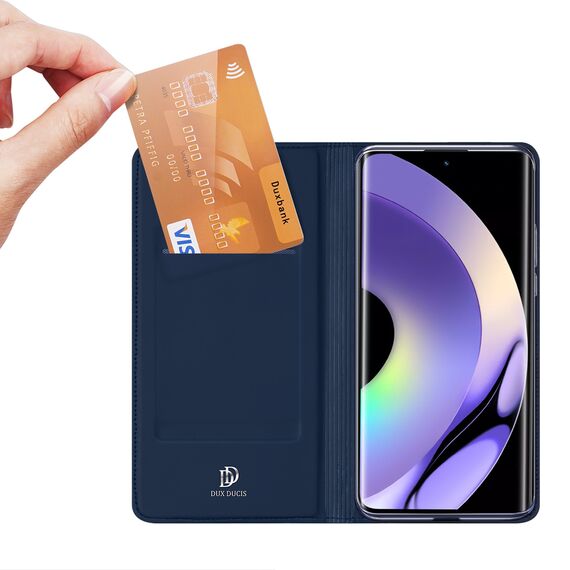 Dux Ducis Skin Pro case for Realme 10 Pro+ flip cover card wallet stand blue | Techbox