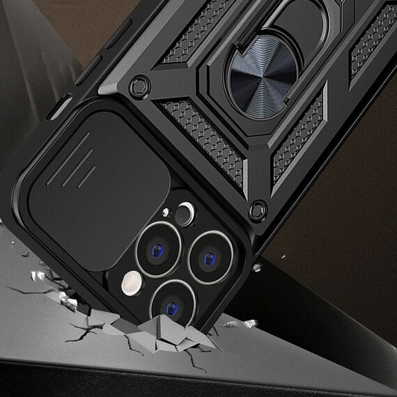 Hybrid Armor Camshield case for Realme 10 Pro armored case with camera cover black - Uncategorized Cases (2) - Cases - Techbox