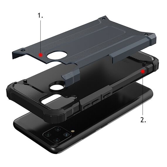Hybrid Armor case for Realme 10 5G / Realme 9i 5G armored hybrid case black | Techbox