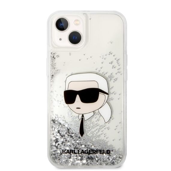 Karl Lagerfeld KLHCP14MLNKHCH iPhone 14 Plus 6.7" silver/silver hardcase Glitter Karl Head - Apple Cases - Cases - Techbox