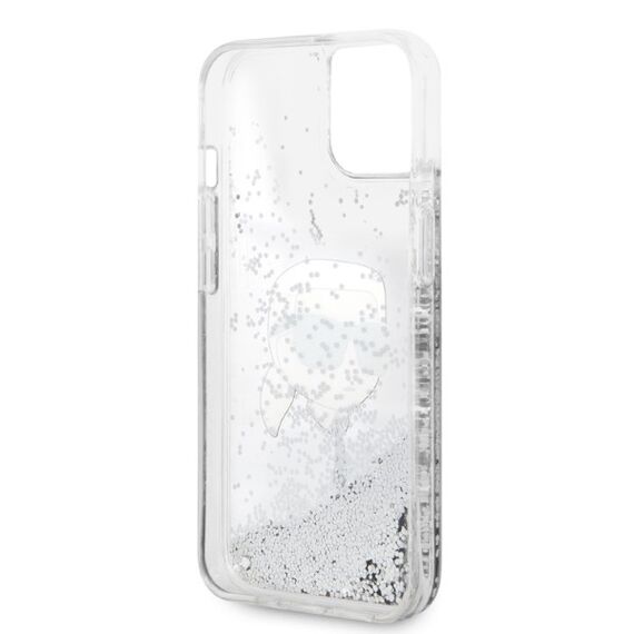 Karl Lagerfeld KLHCP14MLNKHCH iPhone 14 Plus 6.7" silver/silver hardcase Glitter Karl Head - Apple Cases - Cases - Techbox