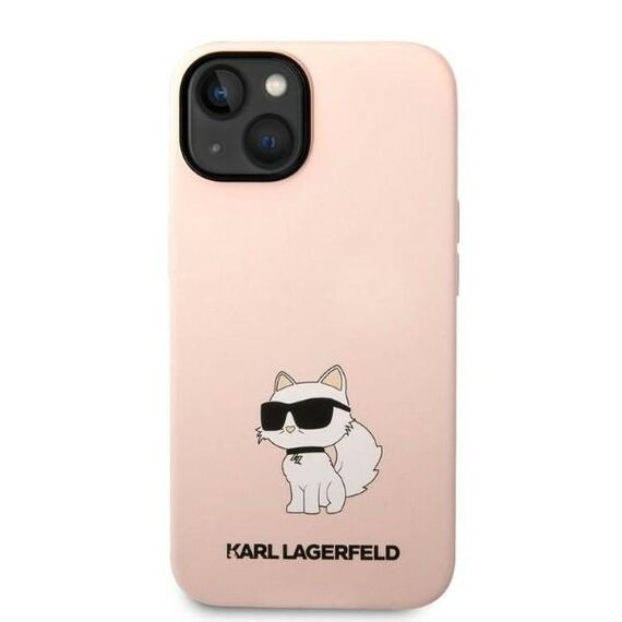 Karl Lagerfeld KLHCP14MSNCHBCP iPhone 14 Plus 6.7" hardcase pink/pink Silicone Choupette - Apple Cases - Cases - Techbox
