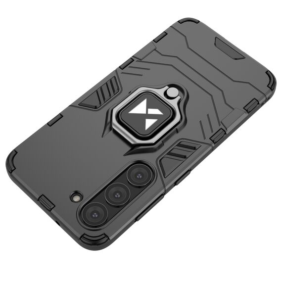 Wozinsky Ring Armor case for Samsung Galaxy S23+ armored cover magnetic holder ring black - Samsung Cases - Cases - Techbox