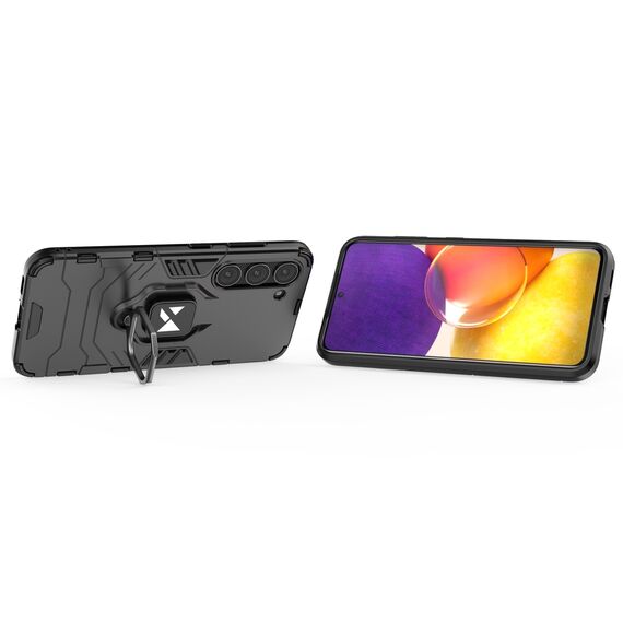 Wozinsky Ring Armor case for Samsung Galaxy S23+ armored cover magnetic holder ring black - Samsung Cases - Cases - Techbox