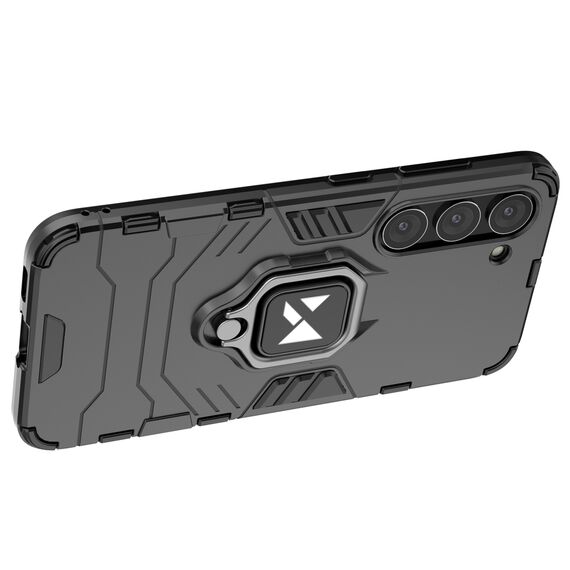Wozinsky Ring Armor case for Samsung Galaxy S23 armored cover magnetic holder ring black - Samsung Cases - Cases - Techbox