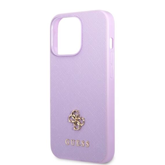 Guess GUHCP13XPS4MU iPhone 13 Pro Max 6.7" purple/purple hardcase Saffiano 4G Small Metal Logo - Apple Cases - Cases - Techbox