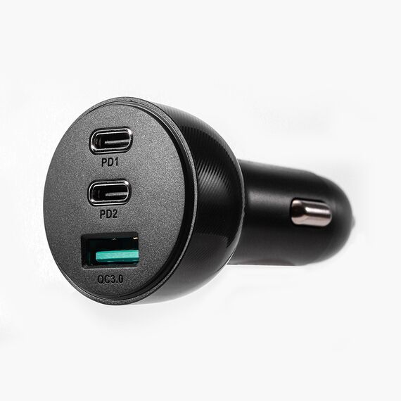 Joyroom car charger 70W with 3 ports: USB, 2 x USB C black (JR-CL26) | Techbox