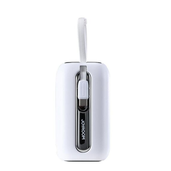 Joyroom mini powerbank 10000mAh Colorful Series 22.5W with 2 built-in USB C and Lightning cables white (JR-L012) | Techbox