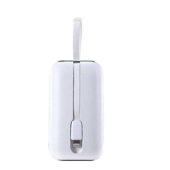 Joyroom mini powerbank 10000mAh Colorful Series 22.5W with 2 built-in USB C and Lightning cables white (JR-L012) | Techbox