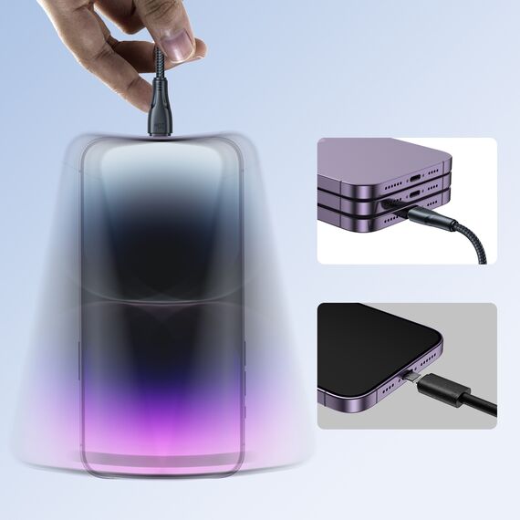 Joyroom USB C - Lightning 20W Surpass Series cable for fast charging and data transfer 1.2 m black (S-CL020A11) - Cables & Adapters - Cables & Accessories - Techbox