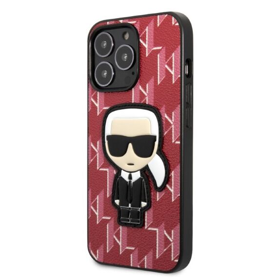 Karl Lagerfeld KLHCP13LPMNIKPI iPhone 13 Pro / 13 6.1" hardcase red/red Monogram Ikonik Patch - Apple Cases - Cases - Techbox