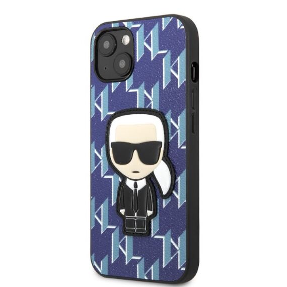 Karl Lagerfeld KLHCP13MPMNIKBL iPhone 13 6.1" hardcase blue/blue Monogram Ikonik Patch | Techbox