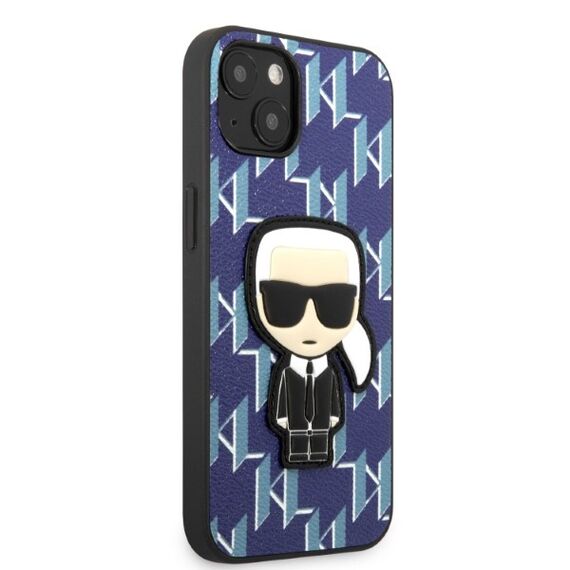 Karl Lagerfeld KLHCP13MPMNIKBL iPhone 13 6.1" hardcase blue/blue Monogram Ikonik Patch | Techbox