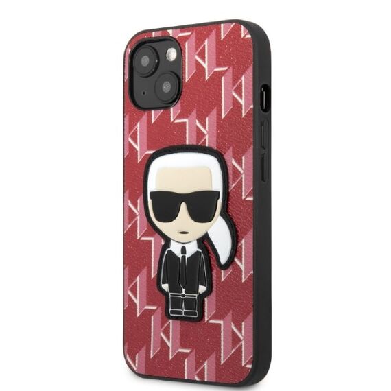 Karl Lagerfeld KLHCP13SPMNIKPI iPhone 13 mini 5.4" hardcase red/red Monogram Ikonik Patch | Techbox