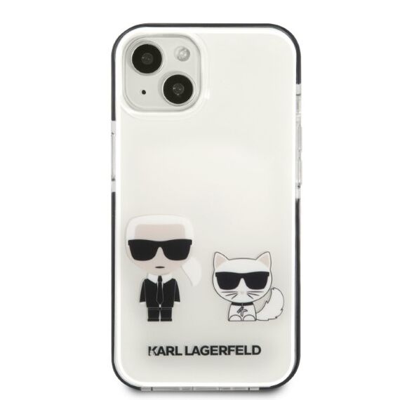 Karl Lagerfeld KLHCP13STPEKCW iPhone 13 mini 5.4" hardcase white/white Karl&amp;Choupette | Techbox