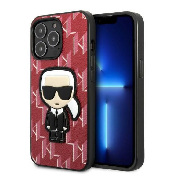 Karl Lagerfeld KLHCP13XPMNIKPI iPhone 13 Pro Max 6.7" hardcase red/red Monogram Ikonik Patch - Apple Cases - Cases - Techbox