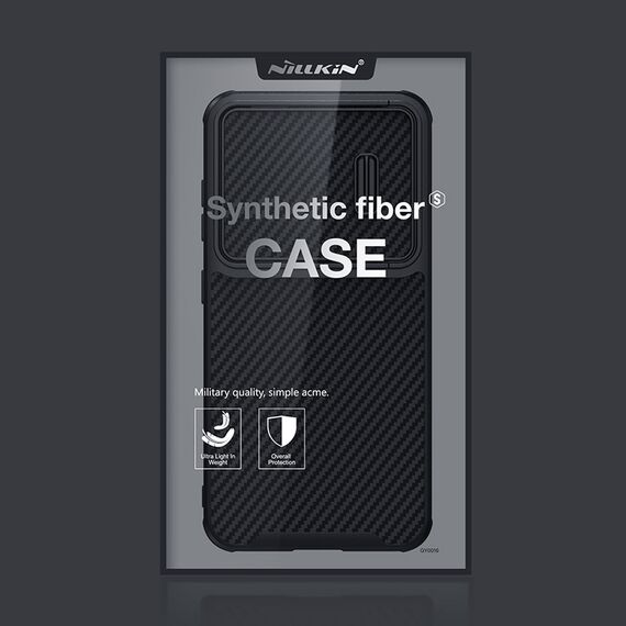 Nillkin Synthetic Fiber S Case for Samsung Galaxy S23, camera cover, black | Techbox