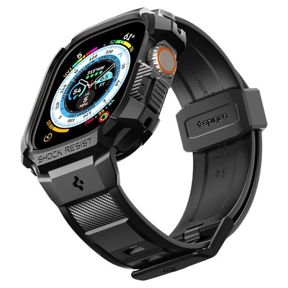 Spigen Rugged Armor Pro Apple Watch Ultra (49mm) Strap Case - Black | Techbox