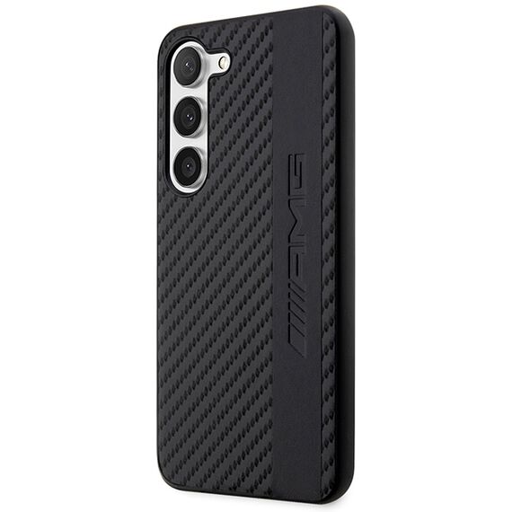 AMG AMHCS23SBLSCA S23 S911 black/black hardcase Carbon Stripe&amp;Embossed - Samsung Cases - Cases - Techbox
