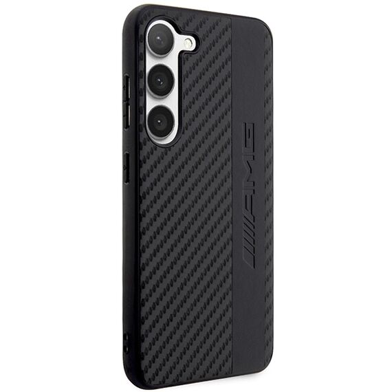 AMG AMHCS23SBLSCA S23 S911 black/black hardcase Carbon Stripe&amp;Embossed - Samsung Cases - Cases - Techbox