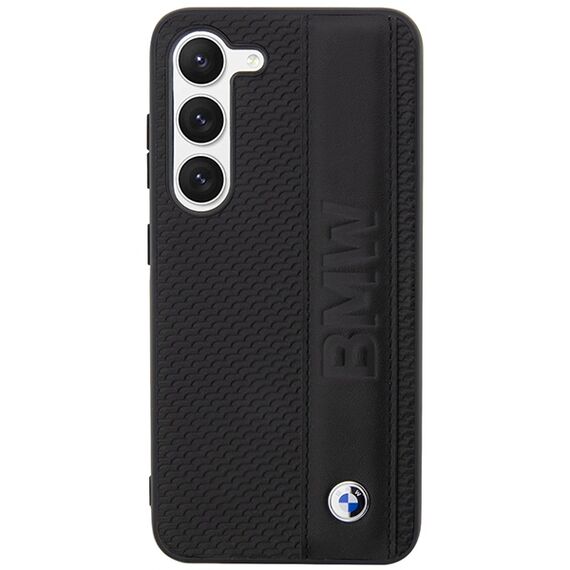 Case BMW BMHCS23M22RDPK S23+ S916 black/black hardcase Leather Textured &amp; Stripe | Techbox