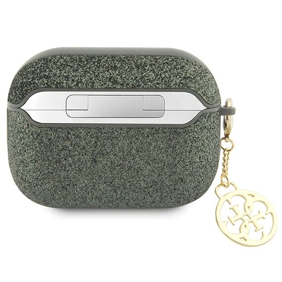 Guess GUAP2GLGSHA AirPods Pro 2 cover green/kaki Glitter Flake 4G Charm - Smartphone Accessories - Cables & Accessories - Techbox